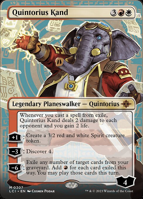 Quintorius Kand (307) - BORDERLESS (Foil) - The Lost Caverns of Ixalan - Game On