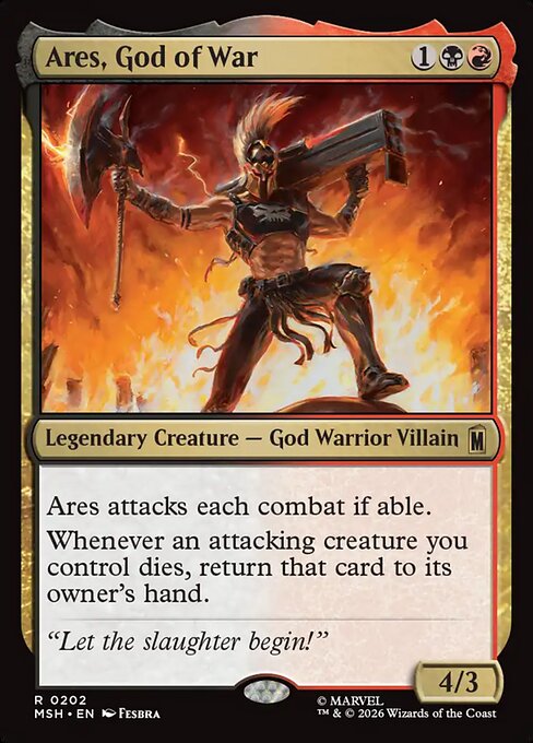 Ares, God of War (202) (Foil) - Marvel Super Heroes - Game On