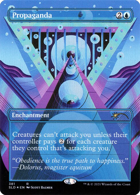 Propaganda // Propaganda (381) - BORDERLESS - FULL ART (Foil) - Secret Lair Drop - Game On