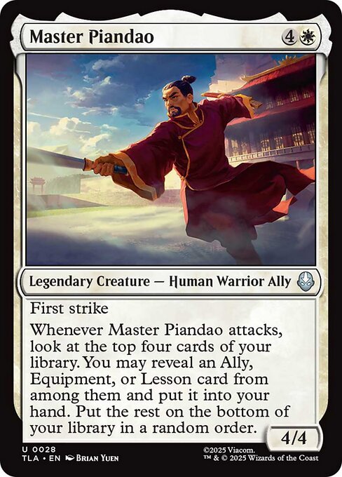 Master Piandao (28) (Foil) - Avatar: The Last Airbender - Game On