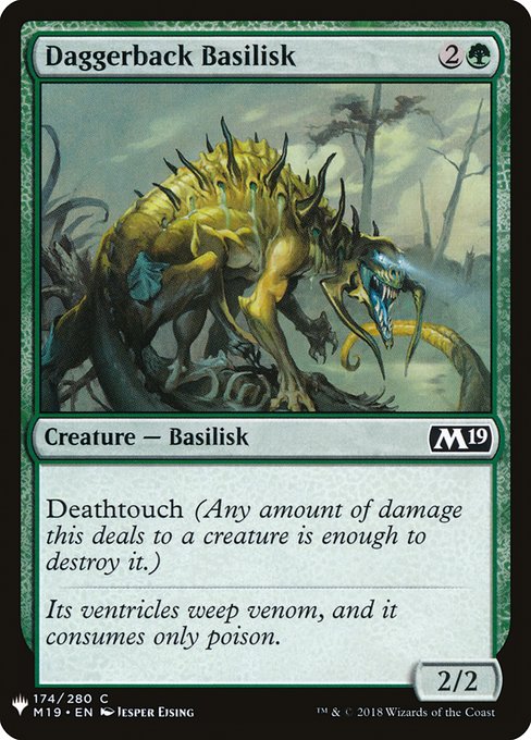 Daggerback Basilisk (M19-174) - The List - Game On