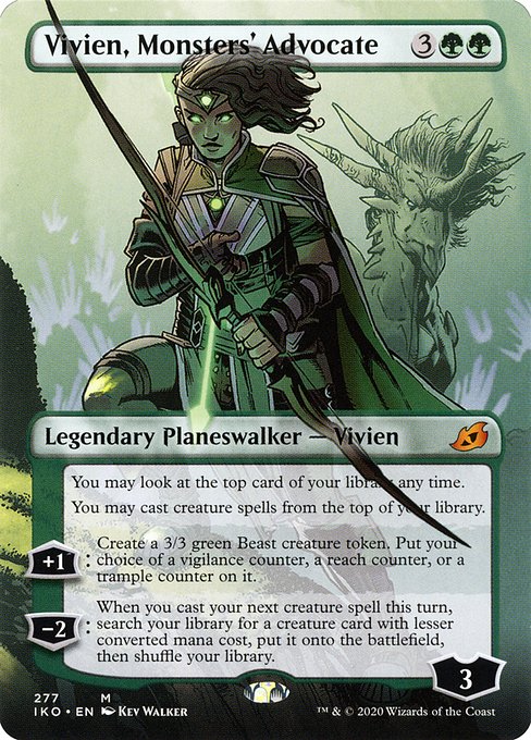 Vivien, Monsters' Advocate (277) - BORDERLESS - FULL ART - Ikoria: Lair of Behemoths - Game On