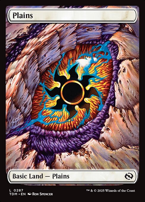 Plains (287) - FULL ART - Tarkir: Dragonstorm - Game On