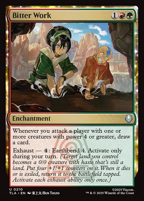 Bitter Work (210) (Foil) - Avatar: The Last Airbender - Game On