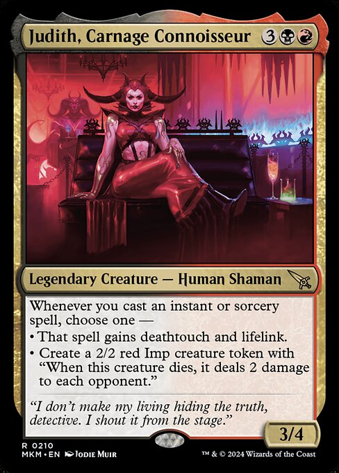 Judith, Carnage Connoisseur (210) (Foil) - Murders at Karlov Manor - Game On