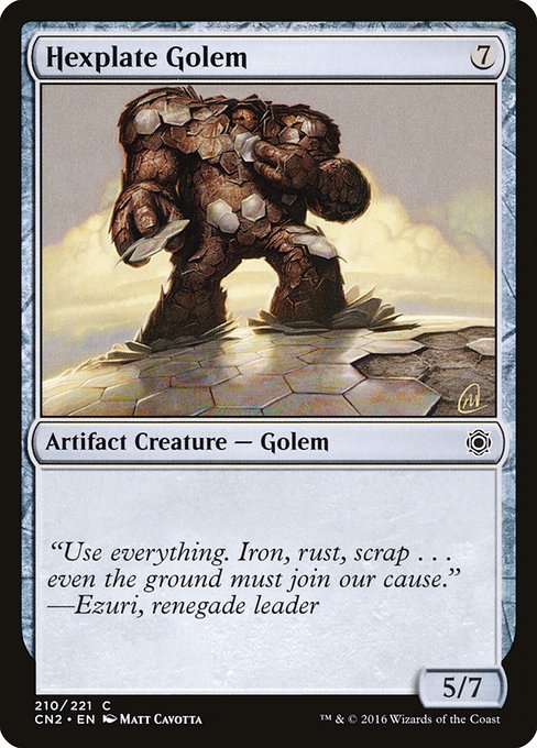 Hexplate Golem (210) (Foil) - Conspiracy: Take the Crown - Game On