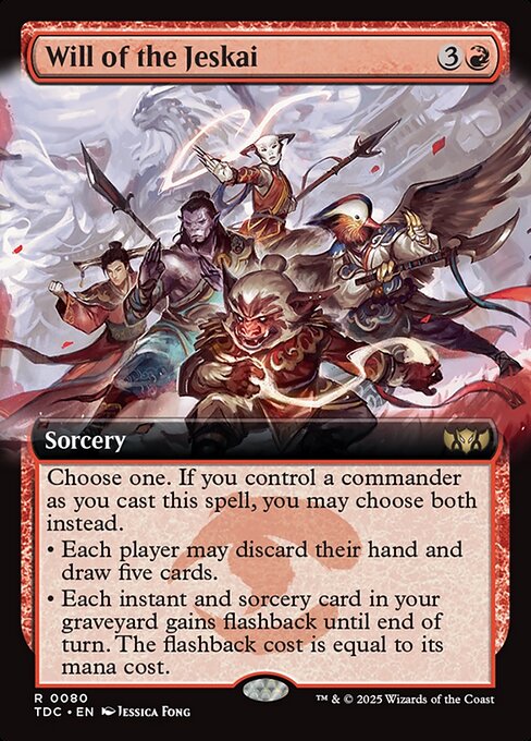 Will of the Jeskai (80) - EXTENDED ART - Tarkir: Dragonstorm Commander - Game On
