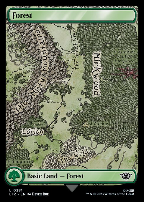 Forest (281) - FULL ART (Foil) - The Lord of the Rings: Tales of Middle-earth - Game On