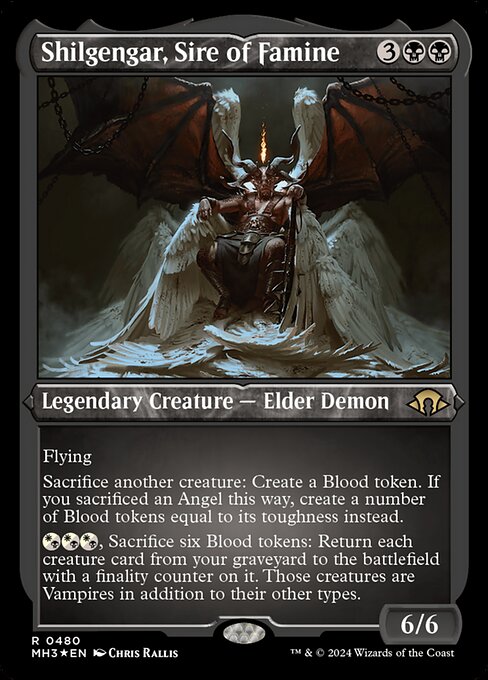 Shilgengar, Sire of Famine (480) (Etched) - Modern Horizons 3 - Game On