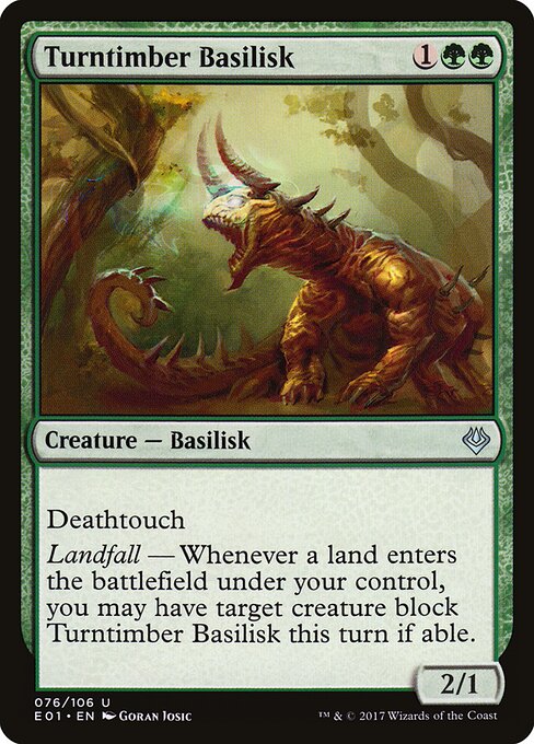 Turntimber Basilisk (76) - Archenemy: Nicol Bolas - Game On
