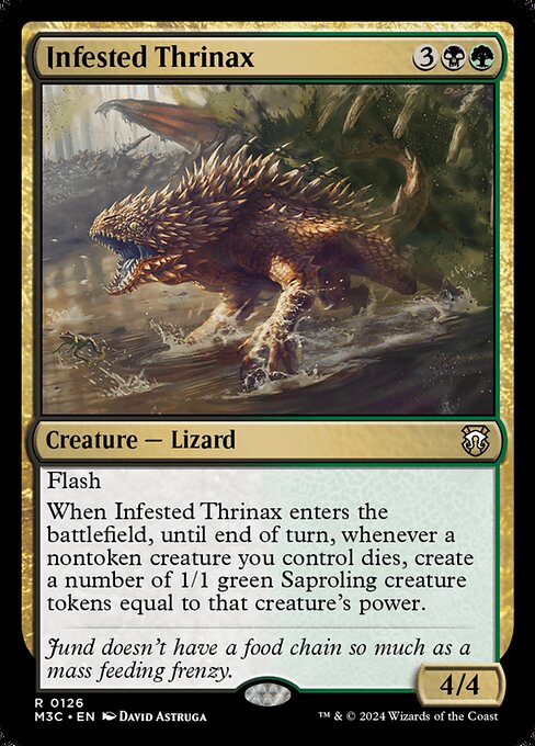 Infested Thrinax (126) - Modern Horizons 3 Commander - Game On