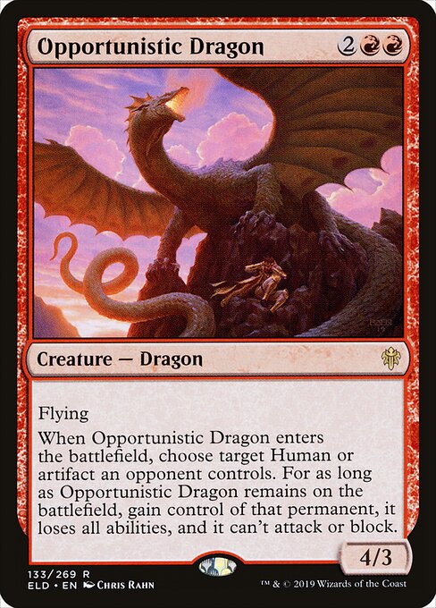 Opportunistic Dragon (133) - Throne of Eldraine - Game On