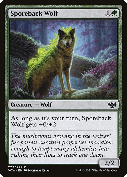 Sporeback Wolf (223) (Foil) - Innistrad: Crimson Vow - Game On