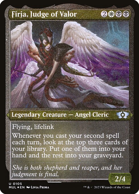 Firja, Judge of Valor (105) (Etched) - Multiverse Legends - Game On