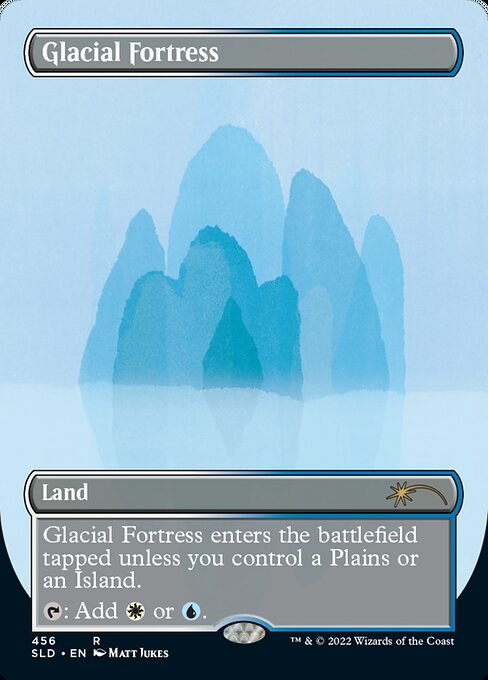 Glacial Fortress (456) - BORDERLESS - FULL ART (Foil) - Secret Lair Drop - Game On