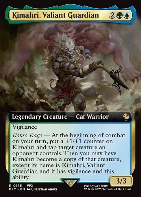 Kimahri, Valiant Guardian (175) - EXTENDED ART - Final Fantasy Commander - Game On