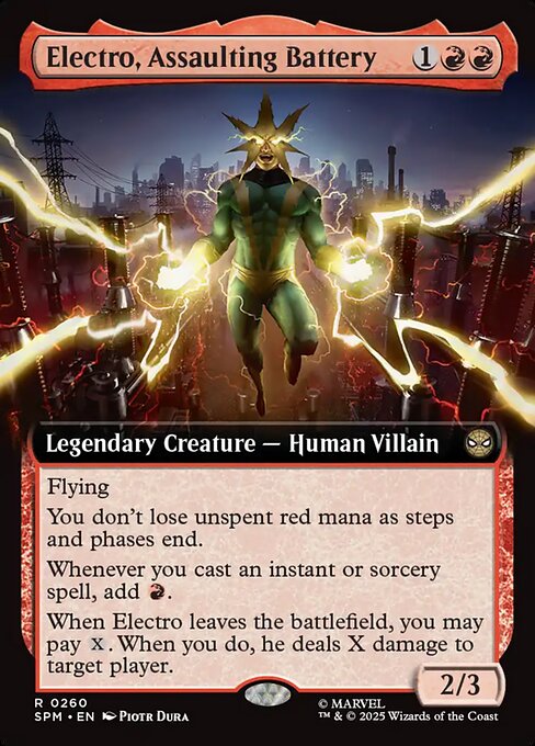 Electro, Assaulting Battery (260) - EXTENDED ART - Marvel's Spider-Man - Game On