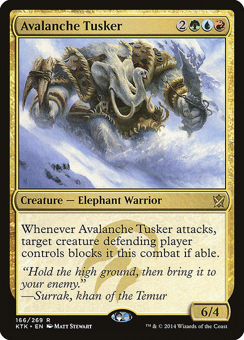 Avalanche Tusker (166) (Foil) - Khans of Tarkir - Game On