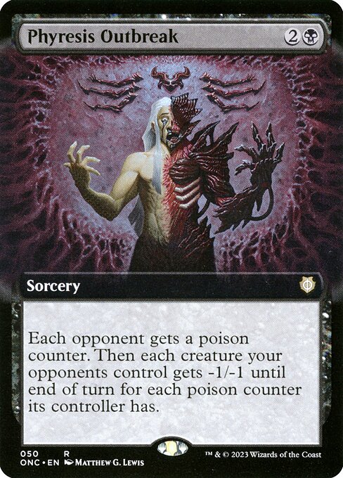 Phyresis Outbreak (50) - EXTENDED ART - Phyrexia: All Will Be One Commander - Game On