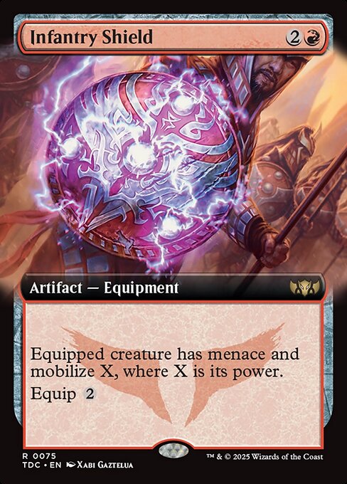 Infantry Shield (75) - EXTENDED ART - Tarkir: Dragonstorm Commander - Game On