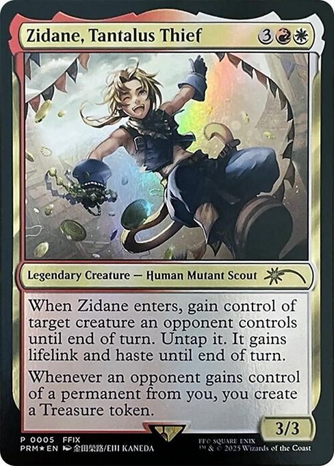 Zidane, Tantalus Thief (5) (Foil) - Wizards Play Network 2025 - Game On