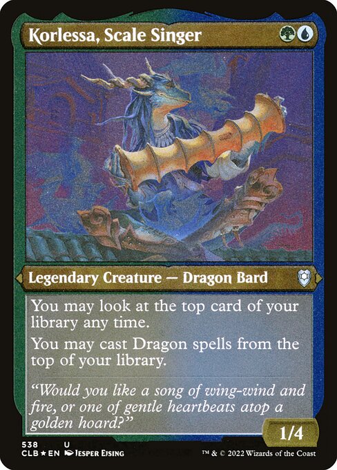 Korlessa, Scale Singer (538) (Etched) - Commander Legends: Battle for Baldur's Gate - Game On