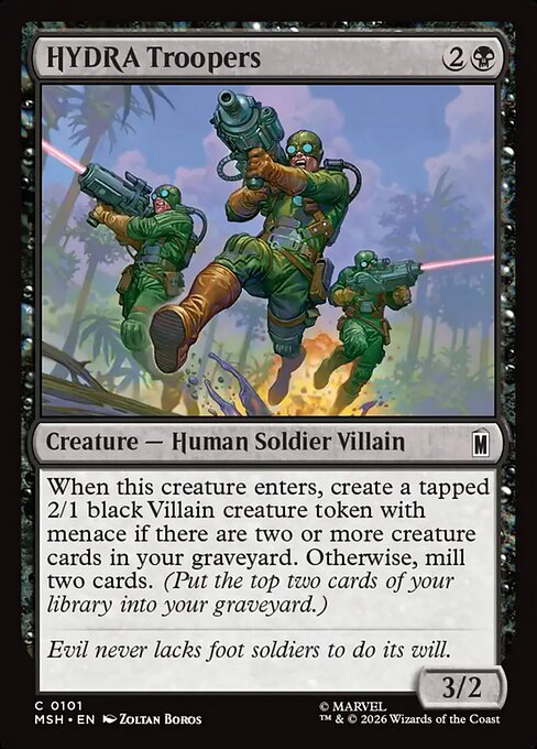 HYDRA Troopers (101) (Foil) - Marvel Super Heroes - Game On