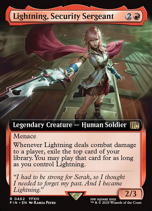 Lightning, Security Sergeant (462) - EXTENDED ART - Final Fantasy - Game On