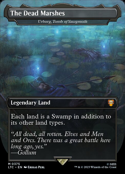 Urborg, Tomb of Yawgmoth (375) - BORDERLESS - FULL ART (Foil) - Tales of Middle-earth Commander - Game On