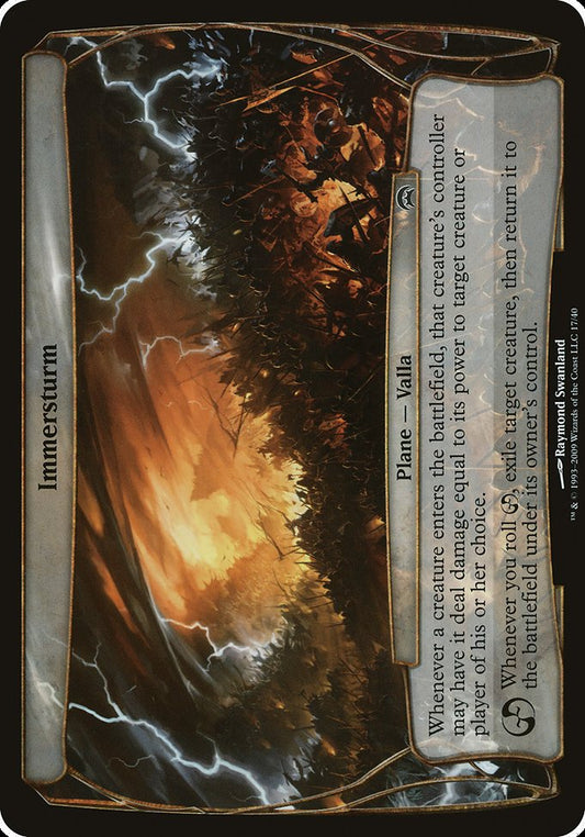 Immersturm (17) - OVERSIZE - Planechase Planes - Game On