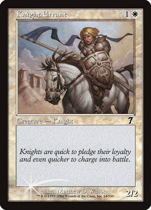 Knight Errant (24★) (Foil) - Seventh Edition - Game On