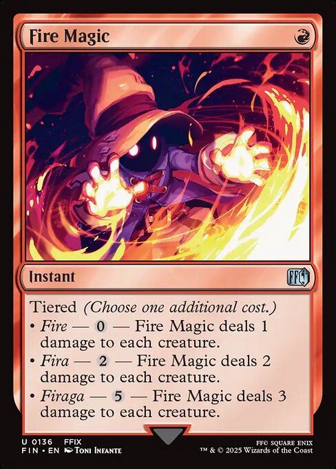 Fire Magic (136) (Foil) - Final Fantasy - Game On