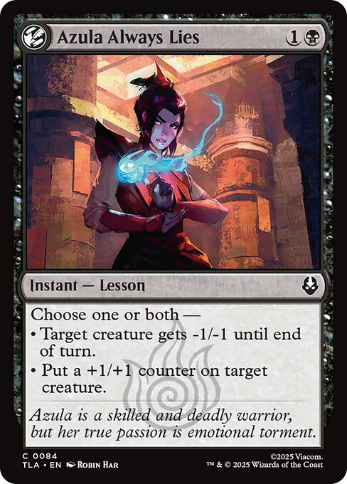 Azula Always Lies (84) (Foil) - Avatar: The Last Airbender - Game On