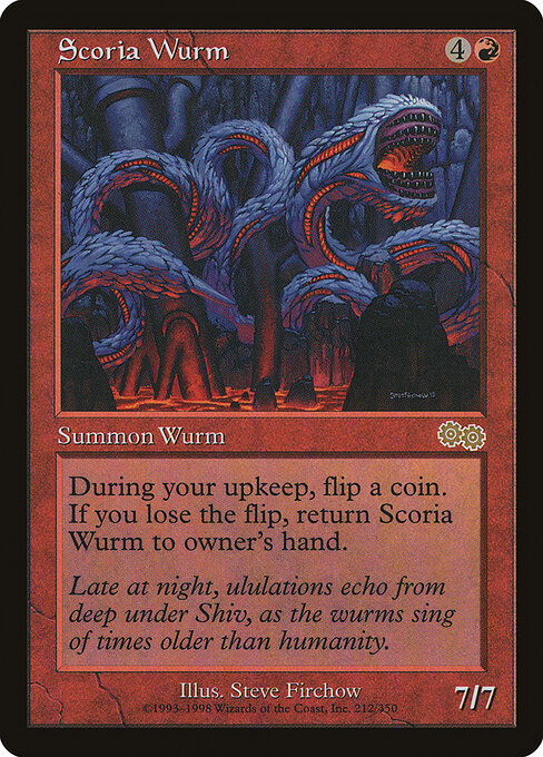 Scoria Wurm (212) - Urza's Saga - Game On