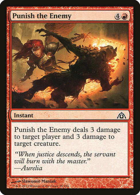 Punish the Enemy (35) (Foil) - Dragon's Maze - Game On