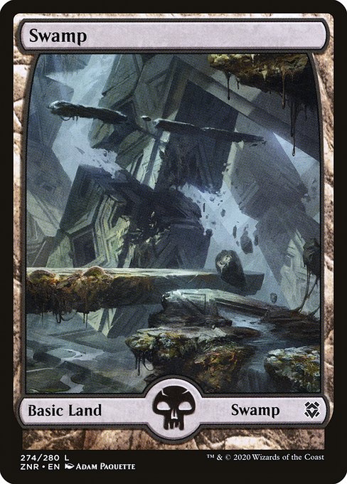 Swamp (274) - FULL ART - Zendikar Rising - Game On