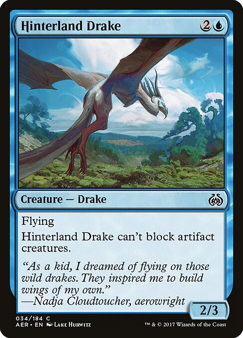Hinterland Drake (34) (Foil) - Aether Revolt - Game On