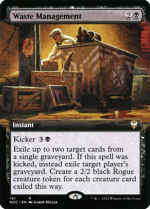 Waste Management (141) - EXTENDED ART - New Capenna Commander - Game On