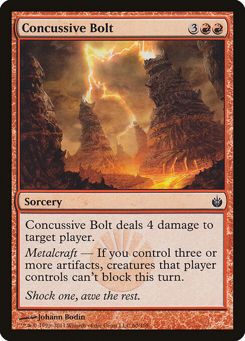 Concussive Bolt (60) - Mirrodin Besieged - Game On