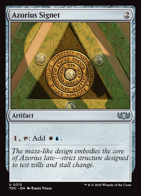Azorius Signet (312) - Tarkir: Dragonstorm Commander - Game On