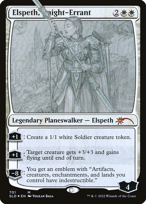 Elspeth, Knight-Errant (701) (Foil) - Secret Lair Drop - Game On