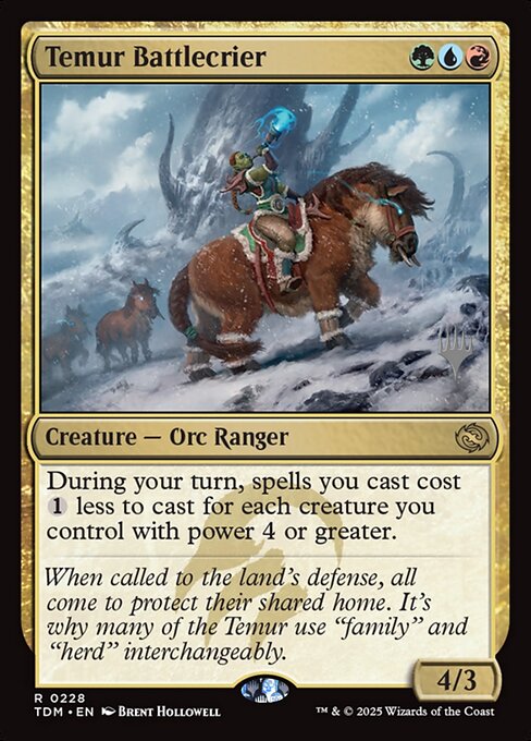 Temur Battlecrier (228p) - Tarkir: Dragonstorm Promos - Game On