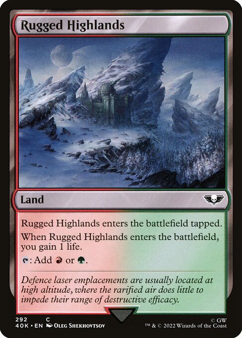 Rugged Highlands (292) - Warhammer 40,000 Commander - Game On