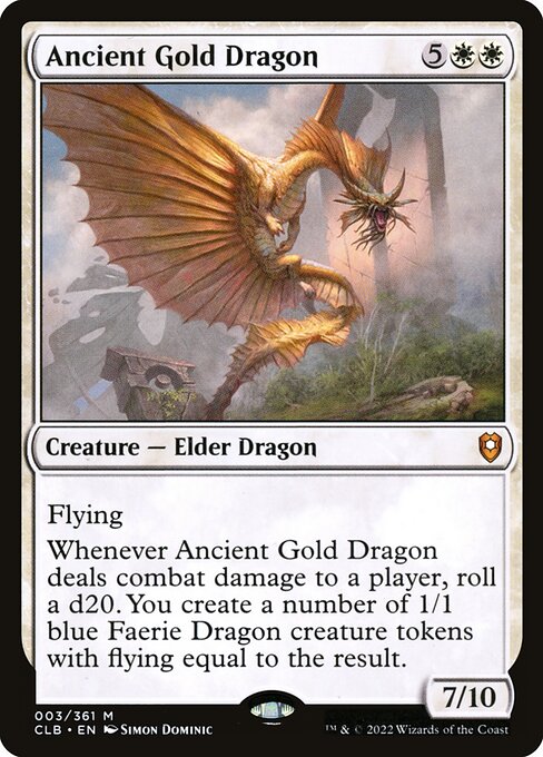 Ancient Gold Dragon (3) - Commander Legends: Battle for Baldur's Gate - Game On