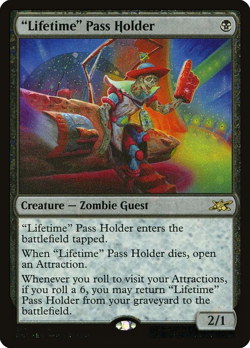 "Lifetime" Pass Holder (365) (Foil) - Unfinity - Game On
