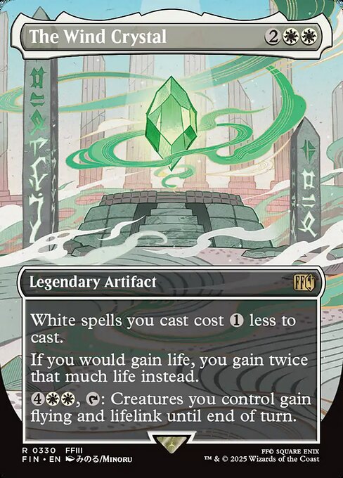 The Wind Crystal (330) - BORDERLESS - FULL ART - Final Fantasy - Game On