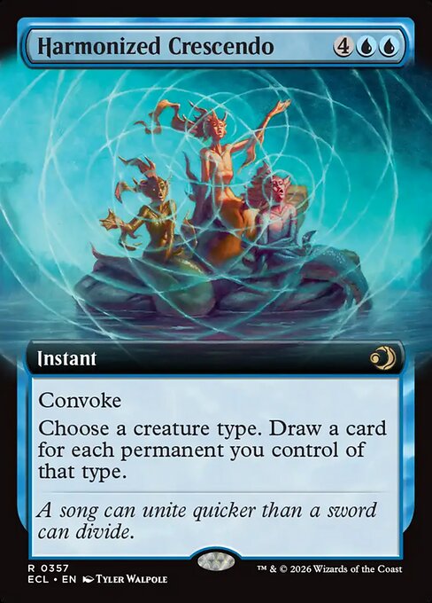 Harmonized Crescendo (357) - EXTENDED ART - Lorwyn Eclipsed - Game On