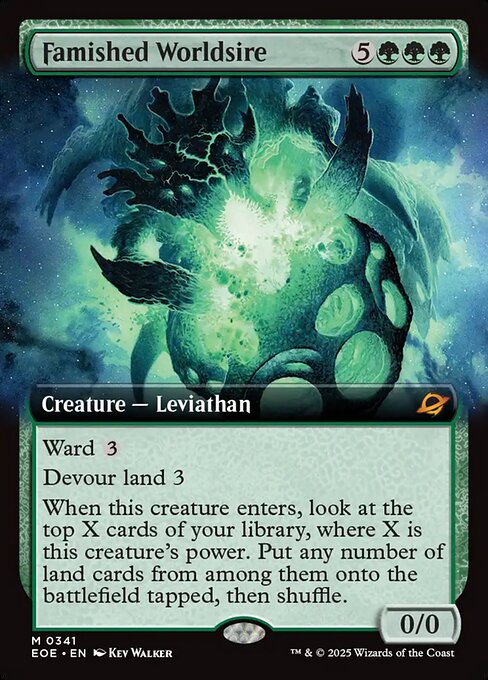 Famished Worldsire (341) - EXTENDED ART - Edge of Eternities - Game On