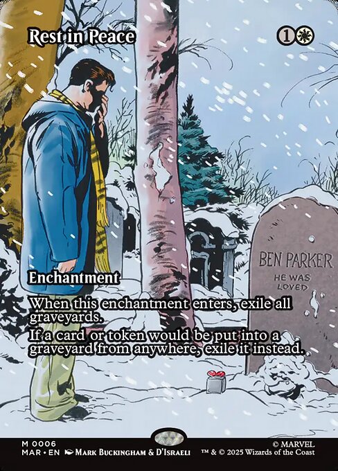 Rest in Peace (6) - BORDERLESS - FULL ART (Foil) - Marvel Universe - Game On