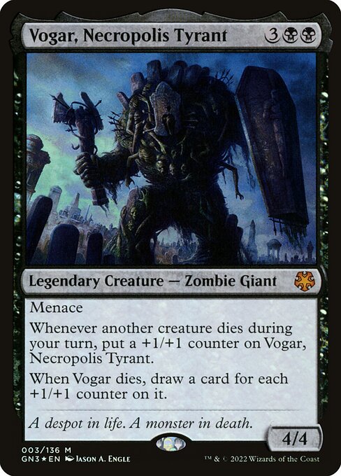 Vogar, Necropolis Tyrant (3) (Foil) - Game Night: Free-for-All - Game On